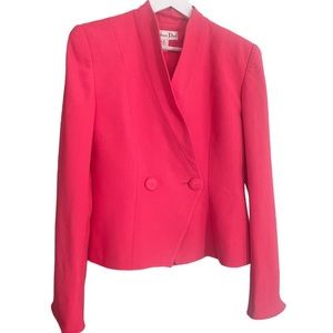 Hot pink fuchsia vintage Dior blazer! 1980’s chic!!